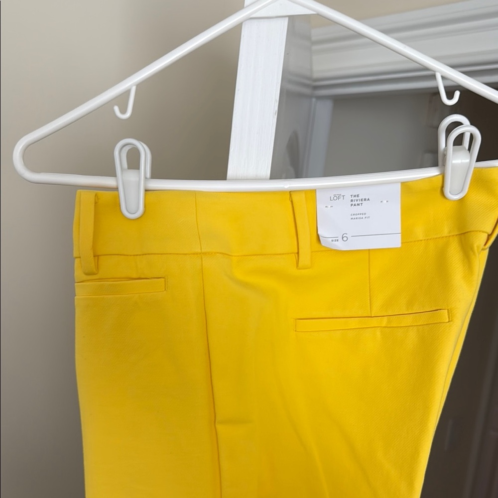 Loft Bright Yellow Riviera Marissa Fit Pant - Picture 11 of 14